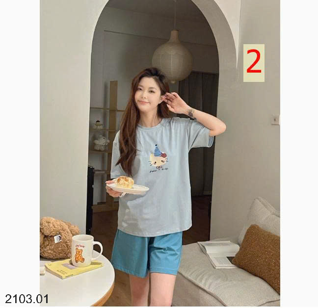 26HA2103.01 - BỘ MẶC NHÀ QUẢNG CHÂU CHO NỮ