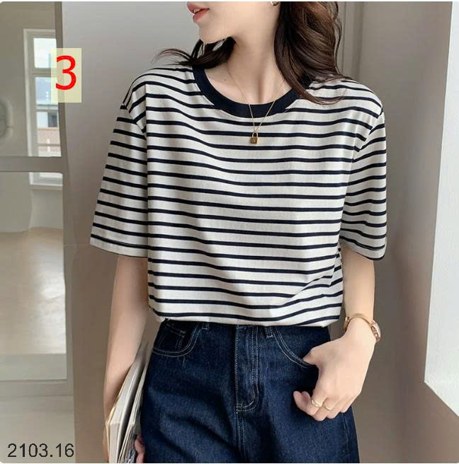 26HA2103.16 - ÁO PHÔNG KẺ NỮ