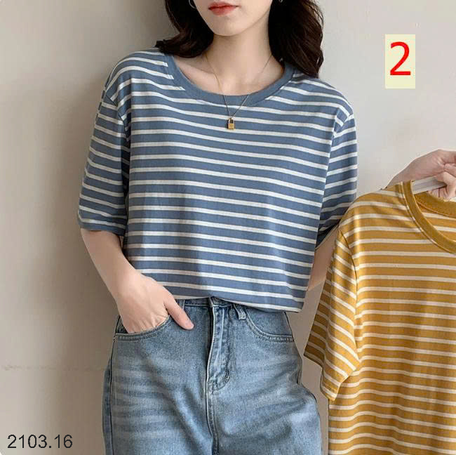 26HA2103.16 - ÁO PHÔNG KẺ NỮ