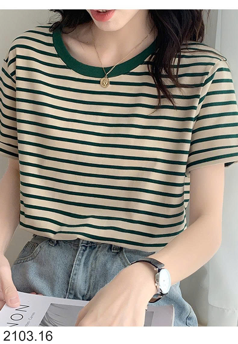 26HA2103.16 - ÁO PHÔNG KẺ NỮ