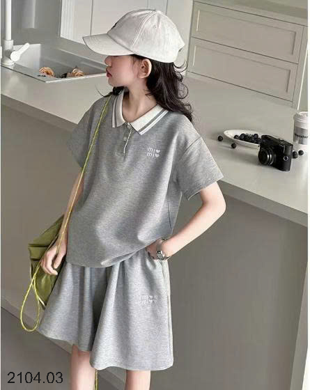 26HA2104.03 - BỘ POLO SIZE ĐẠI CHO BÉ GÁI