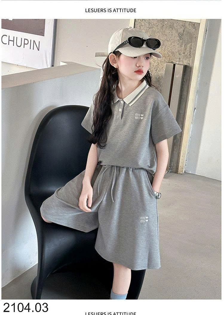 26HA2104.03 - BỘ POLO SIZE ĐẠI CHO BÉ GÁI