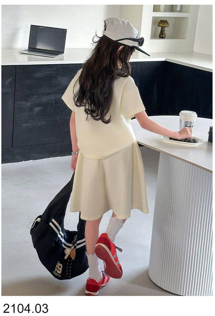 26HA2104.03 - BỘ POLO SIZE ĐẠI CHO BÉ GÁI