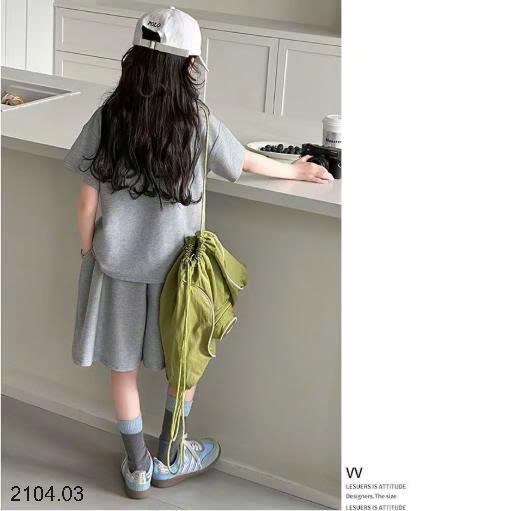 26HA2104.03 - BỘ POLO SIZE ĐẠI CHO BÉ GÁI