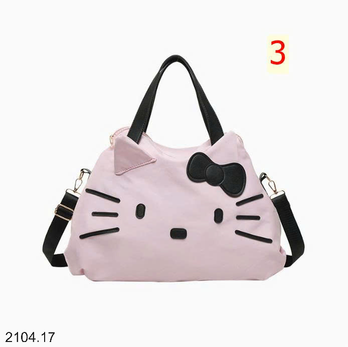 26HA2104.17 - TÚI XÁCH TAY DU LỊCH HÌNH MÈO KITTY