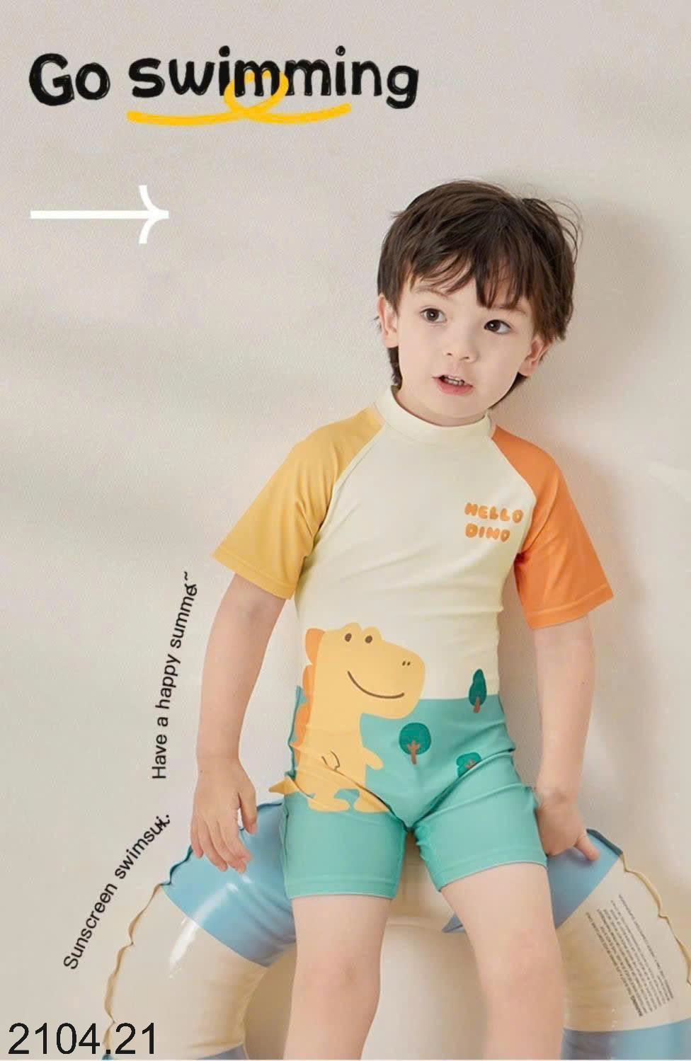 26HA2104.21 - SET BỘ BƠI KÈM MŨ CHO BÉ