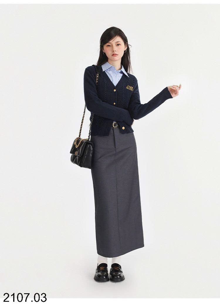 26HA2107.03 - ÁO LEN CARDIGAN DESSU