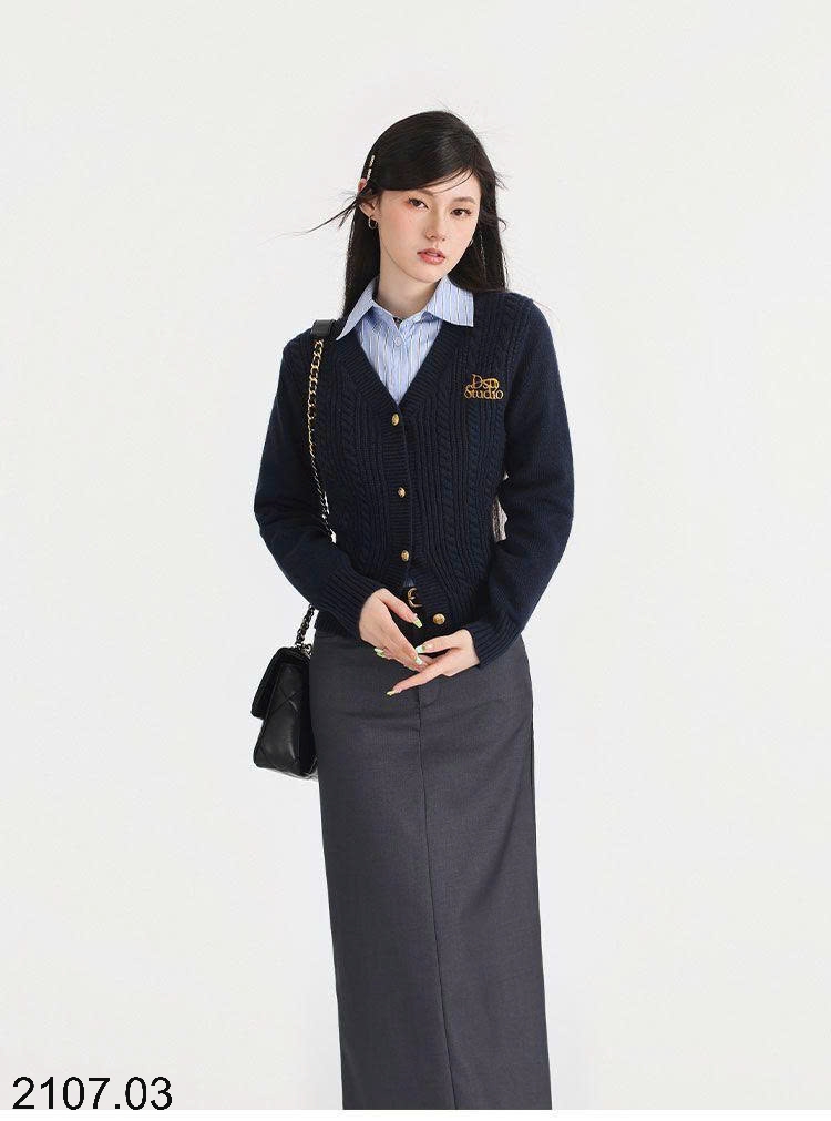 26HA2107.03 - ÁO LEN CARDIGAN DESSU