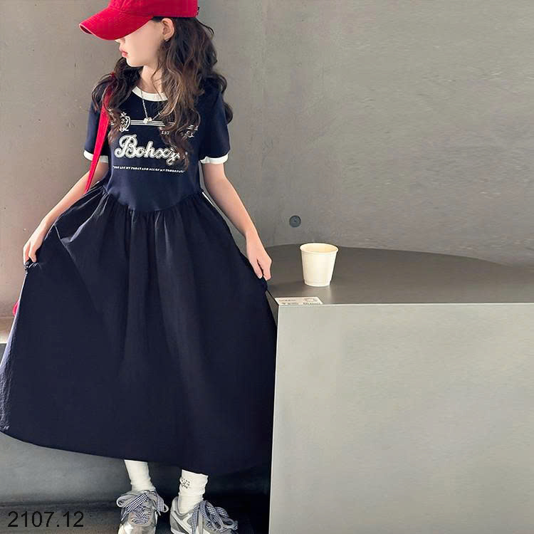 26HA2107.12 - ĐẦM BÉ GÁI SIZE ĐẠI