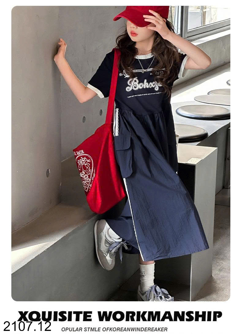 26HA2107.12 - ĐẦM BÉ GÁI SIZE ĐẠI