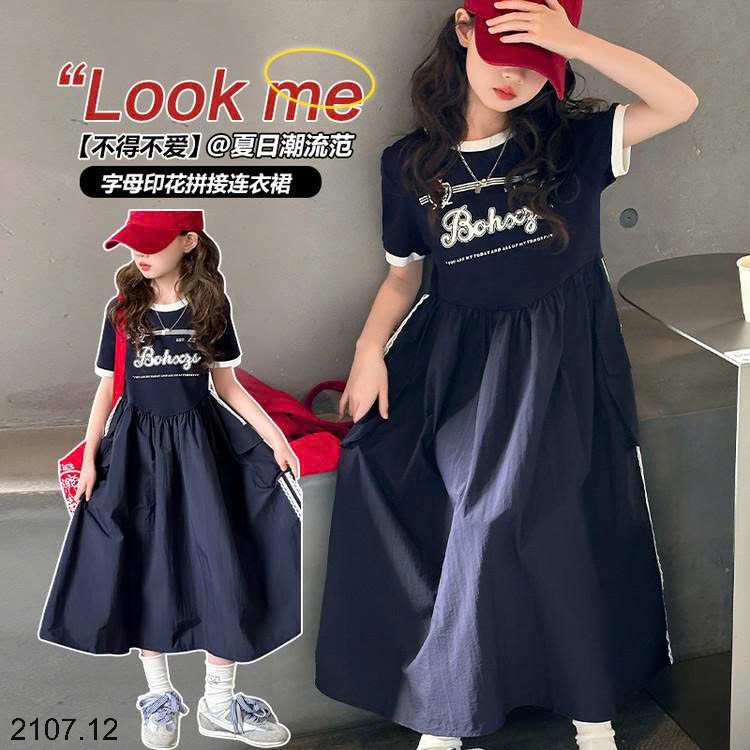 26HA2107.12 - ĐẦM BÉ GÁI SIZE ĐẠI