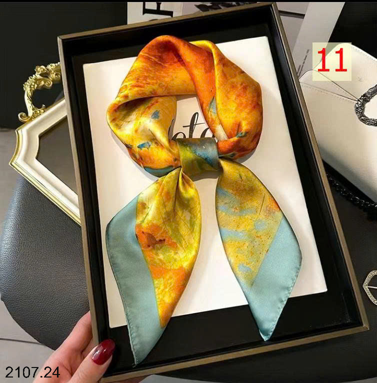 26HA2107.24 - SET 2 KHĂN LỤA PHỤ KIỆN