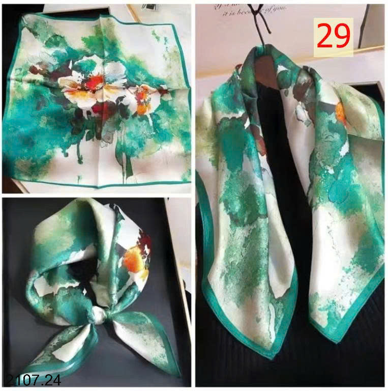 26HA2107.24 - SET 2 KHĂN LỤA PHỤ KIỆN