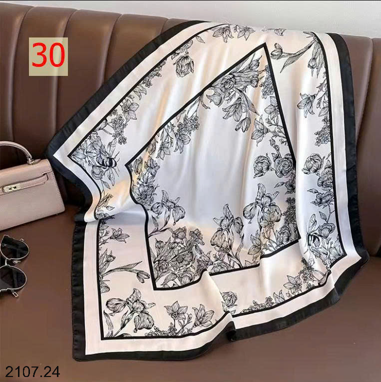 26HA2107.24 - SET 2 KHĂN LỤA PHỤ KIỆN