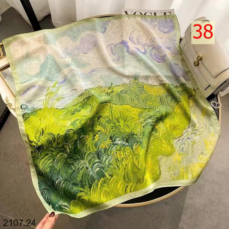 26HA2107.24 - SET 2 KHĂN LỤA PHỤ KIỆN