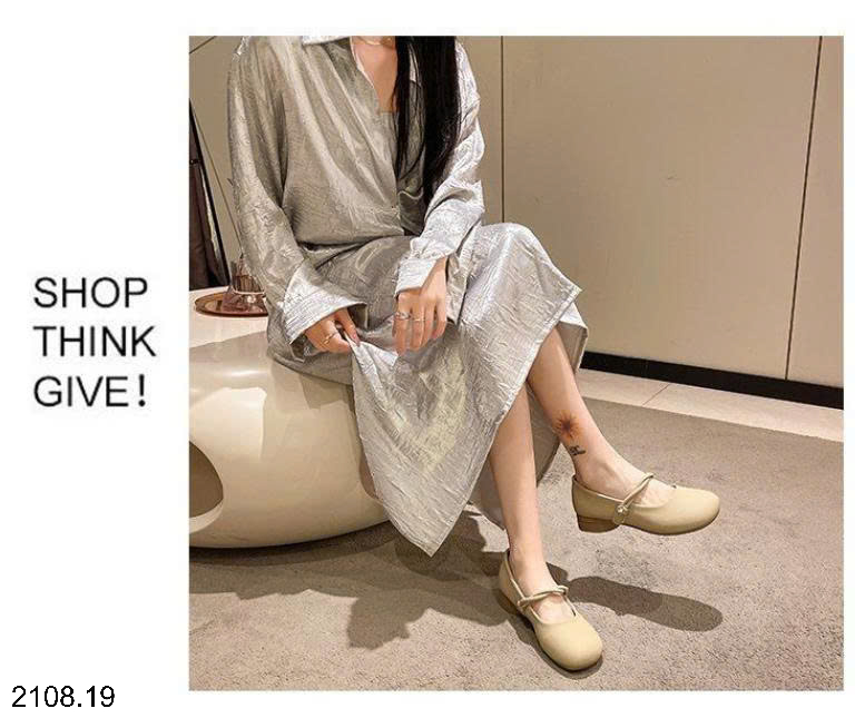 26HA2108.19 - GIÀY MARRY JANE ĐẾ THẤP CHO NỮ