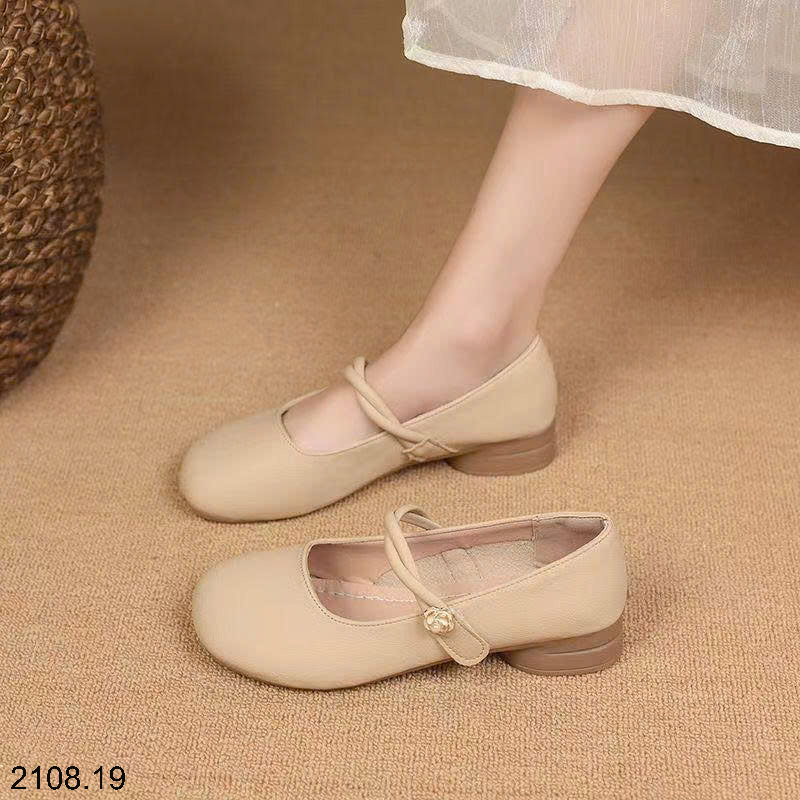26HA2108.19 - GIÀY MARRY JANE ĐẾ THẤP CHO NỮ