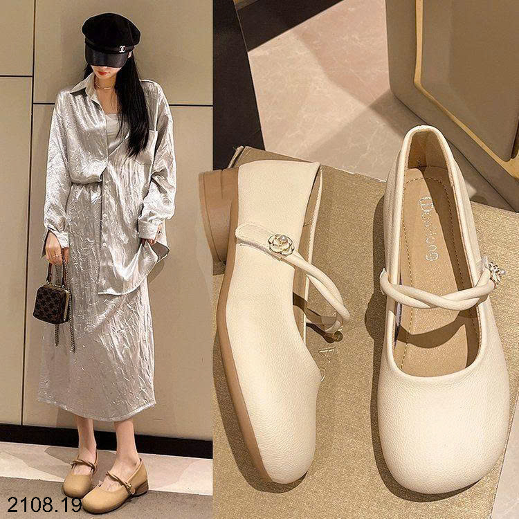26HA2108.19 - GIÀY MARRY JANE ĐẾ THẤP CHO NỮ
