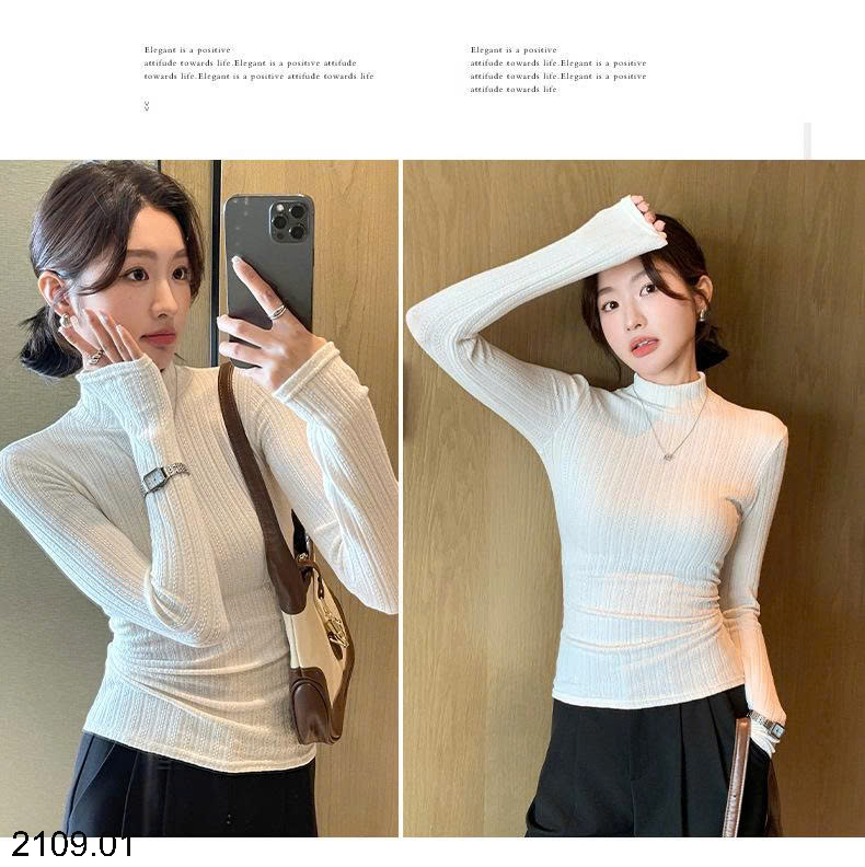 26HA2109.01 - ÁO GIỮ NHIỆT DỆT KIM MỎNG