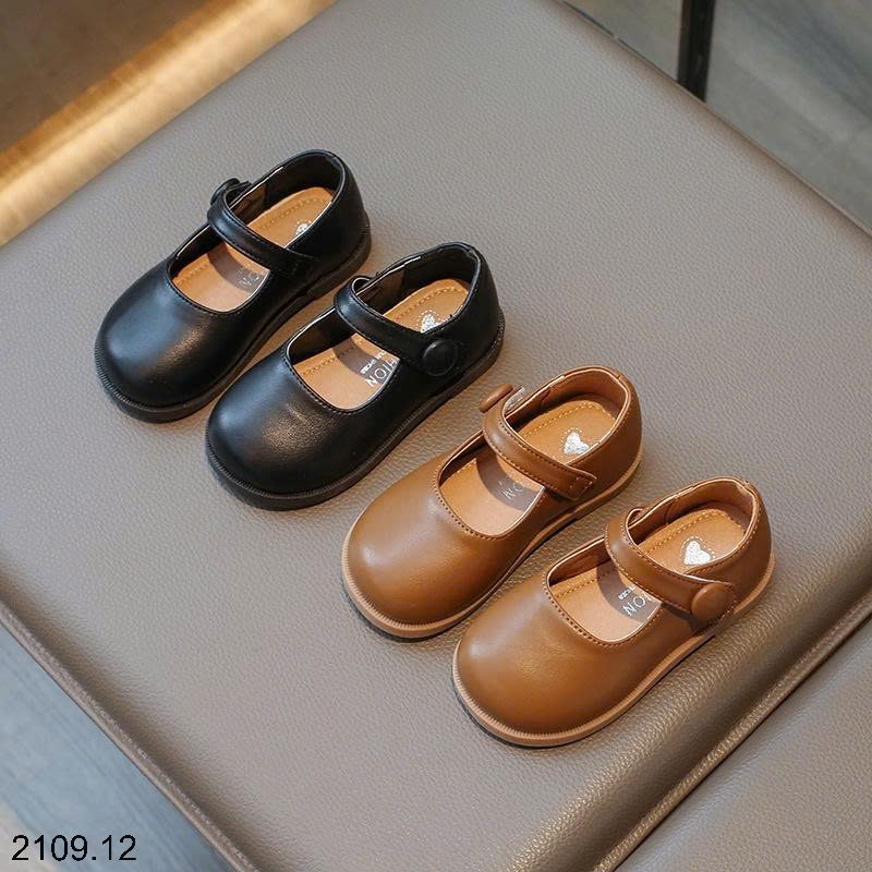 26HA2109.12 - GIÀY DA ĐẾ BẰNG MARRY JANE CHO BÉ