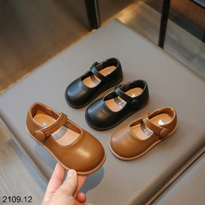 26HA2109.12 - GIÀY DA ĐẾ BẰNG MARRY JANE CHO BÉ