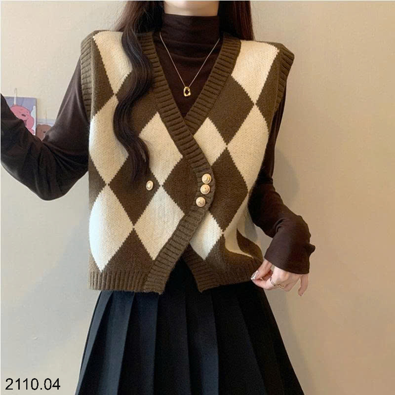 26HA2110.04 - ÁO GILE LEN CARO SIÊU XINH
