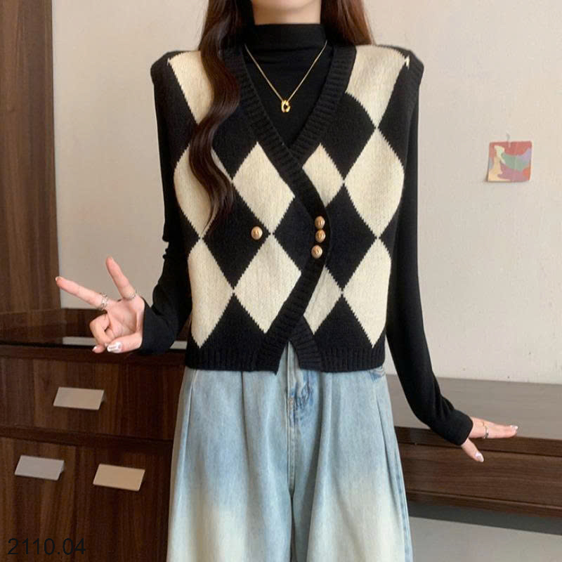 26HA2110.04 - ÁO GILE LEN CARO SIÊU XINH