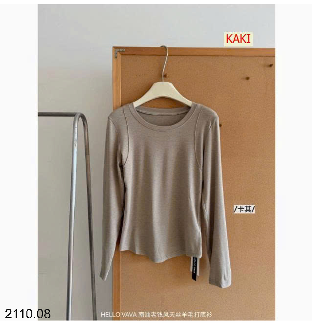 26HA2110.08 - ÁO THUN DÀI TAY NỮ HELLO VAVA
