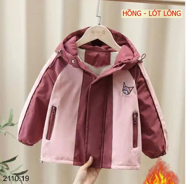 26HA2110.19 - KHOÁC GIÓ HOẠT HÌNH KUROMI BÉ GÁI