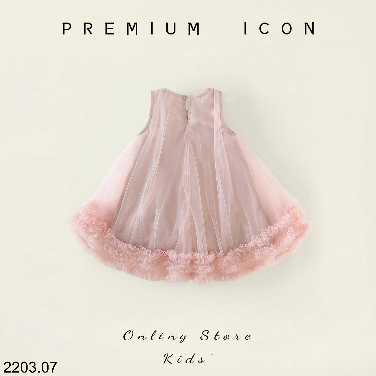 26HA2203.07 - VÁY VOAN NƠ PREMIUM SIÊU XINH