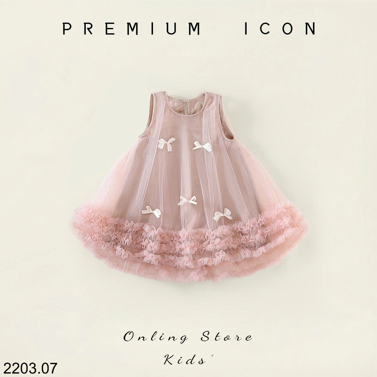 26HA2203.07 - VÁY VOAN NƠ PREMIUM SIÊU XINH
