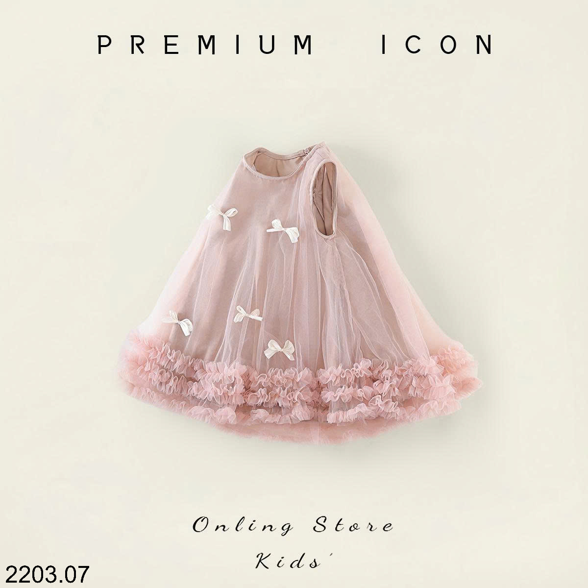 26HA2203.07 - VÁY VOAN NƠ PREMIUM SIÊU XINH