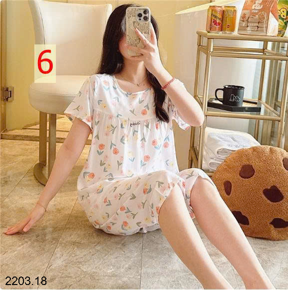26HA2203.18 - BỘ LANH LỤA LỬNG MẶC NHÀ NỮ