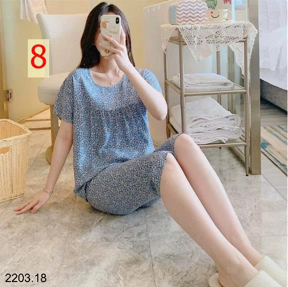 26HA2203.18 - BỘ LANH LỤA LỬNG MẶC NHÀ NỮ