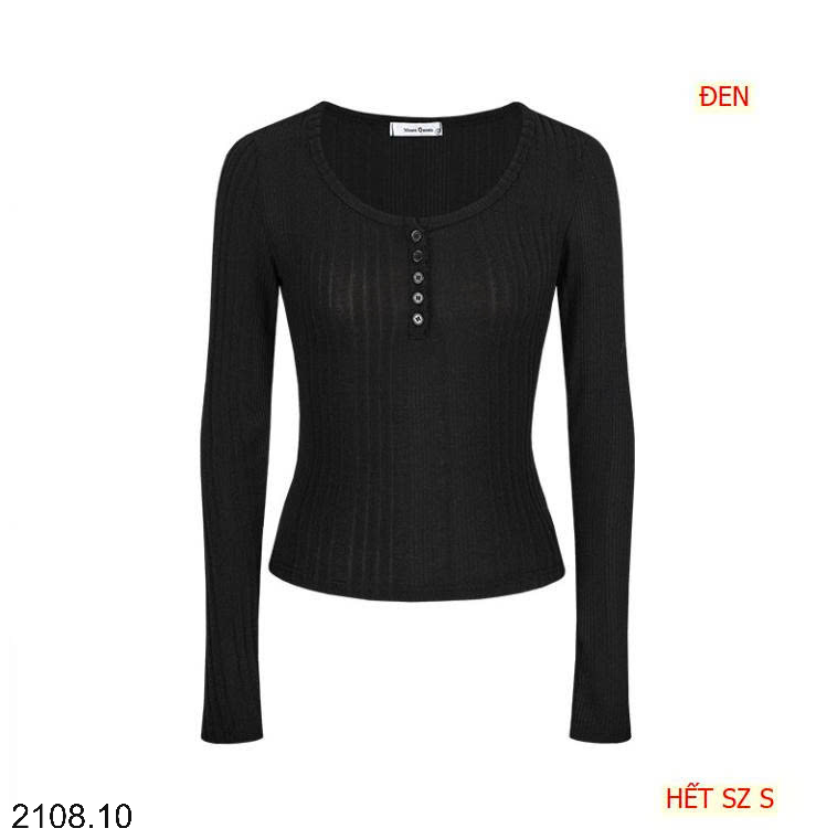 26HA2208.10 - ÁO LEN CÚC THẲNG CỔ TRÒN MOSES QUEEN