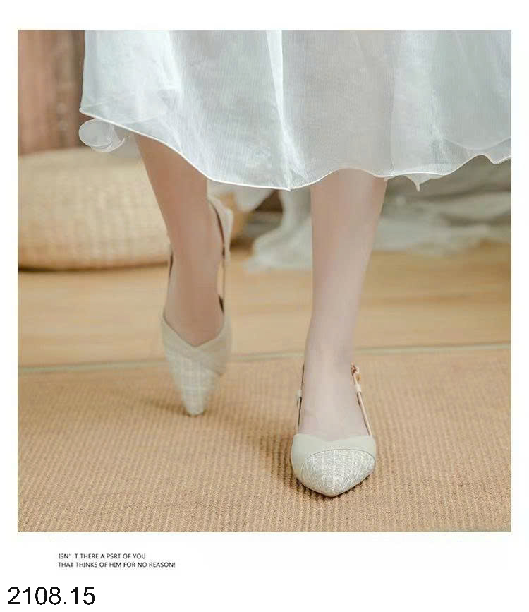 26HA2208.15 - GIÀY SANDAL NỮ MŨI NHỌN GÓT VUÔNG