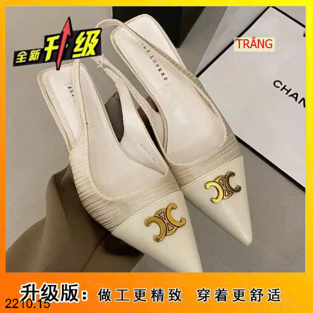 26HA2210.15 - GIÀY SANDAL CHANEL MŨI NHỌN