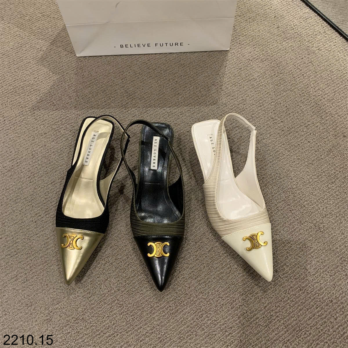 26HA2210.15 - GIÀY SANDAL CHANEL MŨI NHỌN