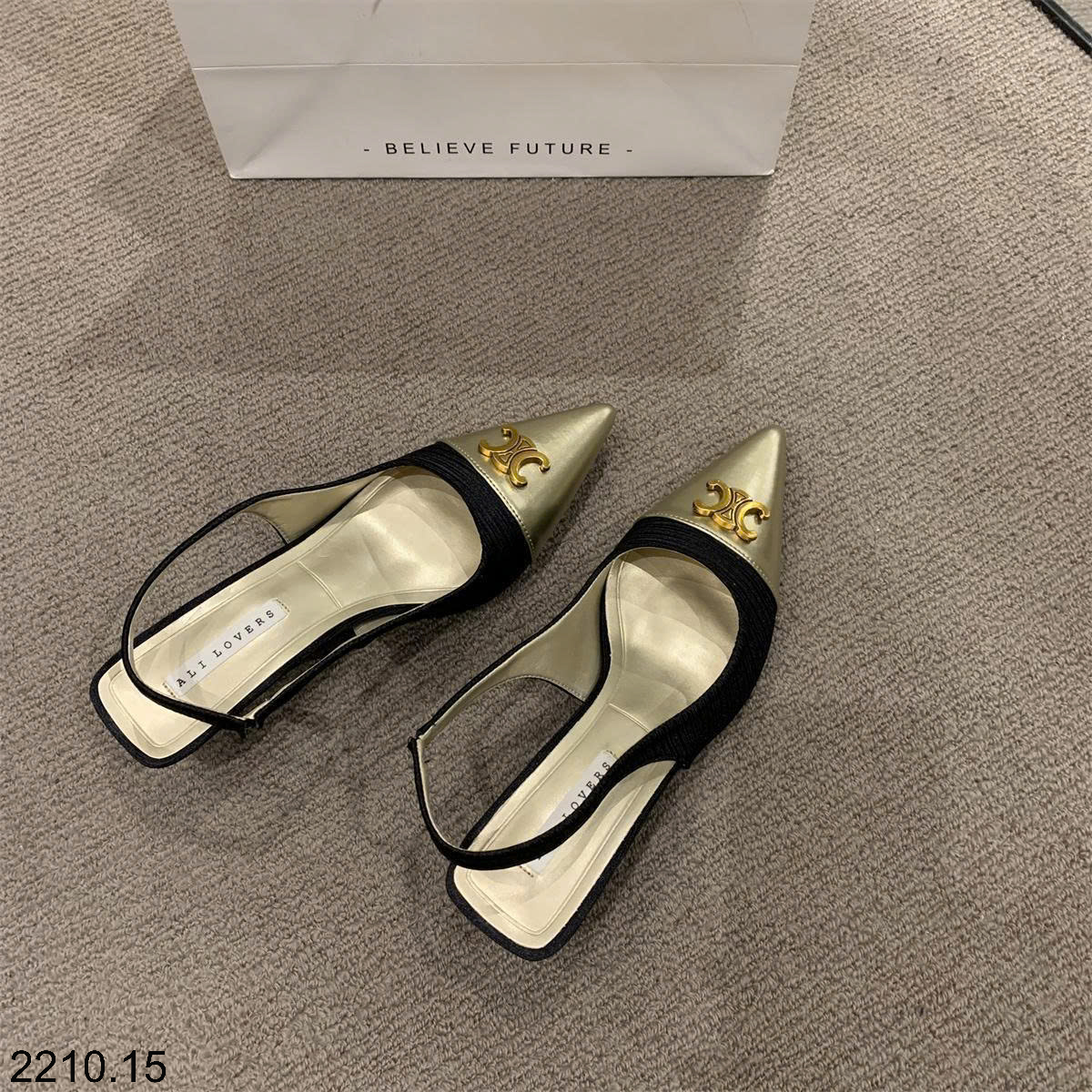26HA2210.15 - GIÀY SANDAL CHANEL MŨI NHỌN