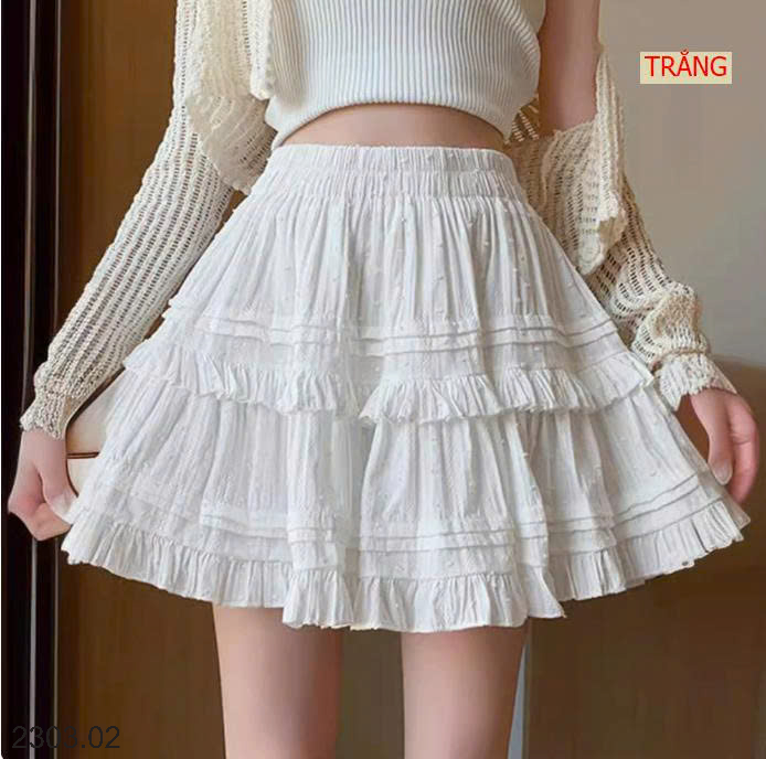 26HA2303.02 - CHÂN VÁY CHỮ A XẾP TẦNG