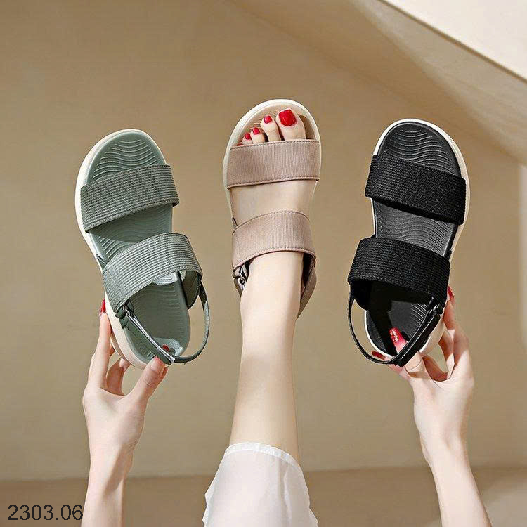 26HA2303.06 - SANDAL QUAI CHUN ĐẾ DÀY CHO NỮ
