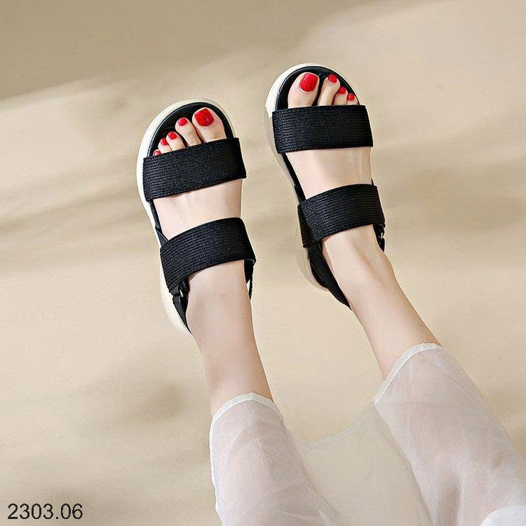 26HA2303.06 - SANDAL QUAI CHUN ĐẾ DÀY CHO NỮ