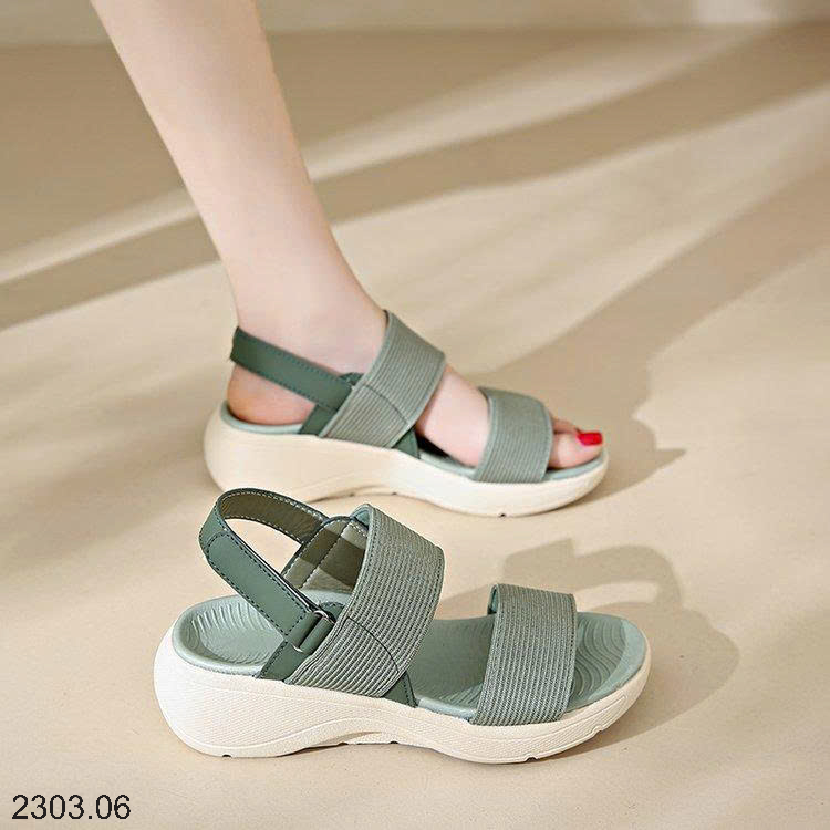 26HA2303.06 - SANDAL QUAI CHUN ĐẾ DÀY CHO NỮ
