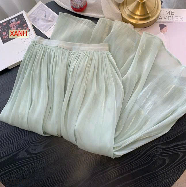 26HA2303.07 - CHÂN VÁY MIDI TƠ LỤA