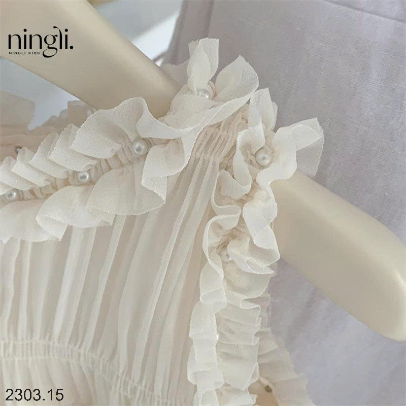 26HA2303.15 - VÁY NINGLI SÁT NÁCH VIỀN BÈO