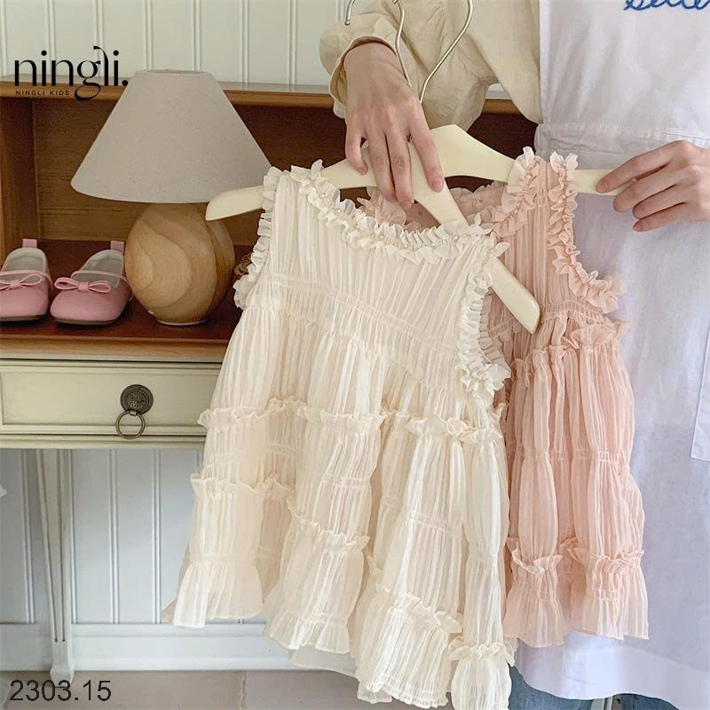 26HA2303.15 - VÁY NINGLI SÁT NÁCH VIỀN BÈO