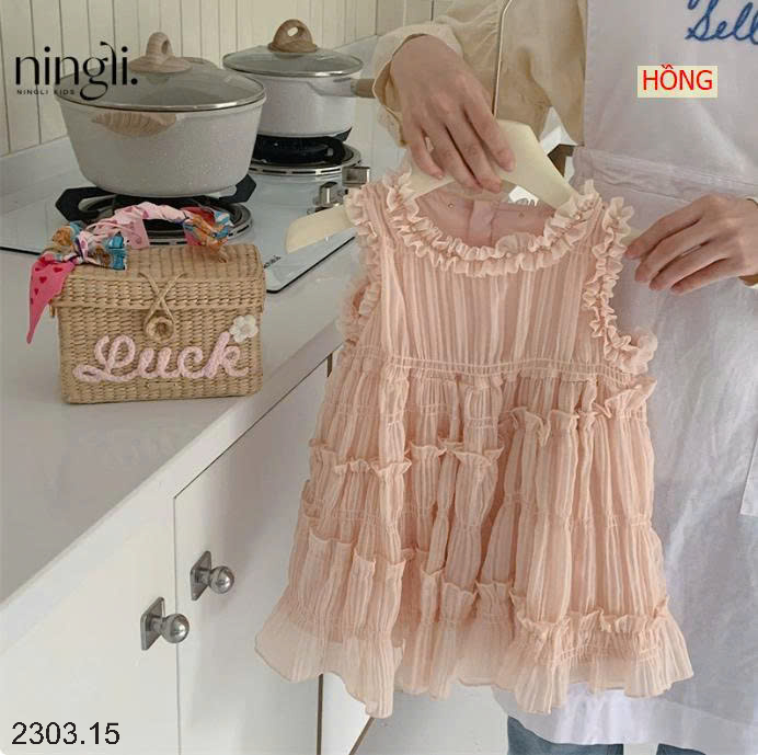 26HA2303.15 - VÁY NINGLI SÁT NÁCH VIỀN BÈO