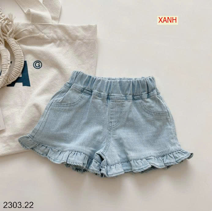 26HA2303.22 - QUẦN SHORT DEMIN 2 MÀU BÉ GÁI