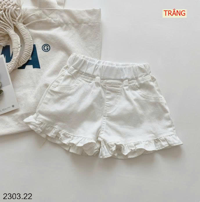 26HA2303.22 - QUẦN SHORT DEMIN 2 MÀU BÉ GÁI