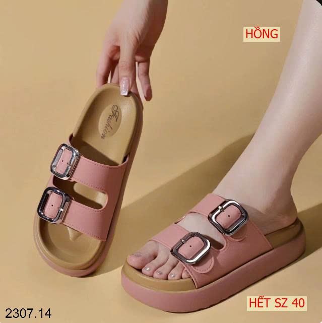 26HA2307.14 - DÉP NỮ 2 KHUY ĐẾ DÀY